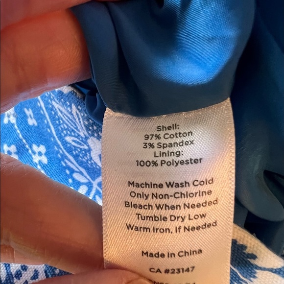 Talbots Blue And White Skirt - Picture 4 of 4